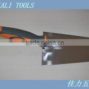 Bricklaying trowel with stainless steel blade