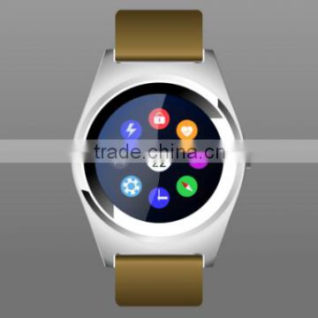 Round touch screen smart wrist watch for smart watch iphone / android