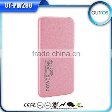 Factory Price Universal 4000mah Portable Charger Power Bank Manufacturer Flat Power Bank photo-4