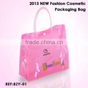 2013 NEW Design Pink PVC Cosmetic Packaging Bag