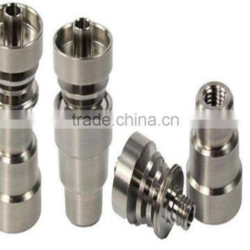 Universal Domeless Titanium Nail 4 IN 1 14.5mm & 18.8mm Dual Function GR2 Wax Oil Hookah Water Pipes Bong Ash Dab Rigs