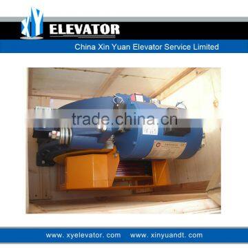 Elevator traction machine gearless