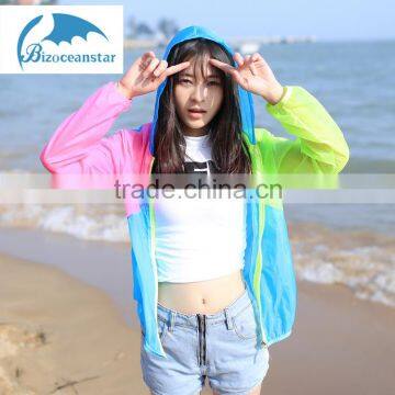 Fashion Slim Beach Shirt sun protection clothing Sun Summer UV Protection