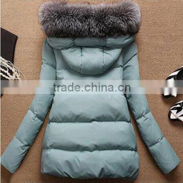 Winter Jacket Women Long Fur Hooded Winter Coat Women Cotton Padded Jackets