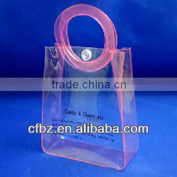 Recycle Green Eco Bags Fully Clear Soft PVC Shopping Bags