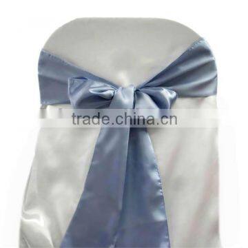 Periwinkle Satin chair sash, chair ties, wraps for wedding banquet hotel