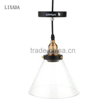 E27 Vintage Industrial Ceiling Lamp Shade Glass Pendant Lights