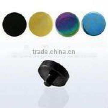 4mm anodized steel round flat head