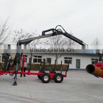 Forest Equipment, Log Trailers With Grapple ,telescopic Crane With Cheaper Price photo-3
