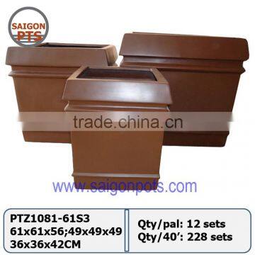 Polystone planter