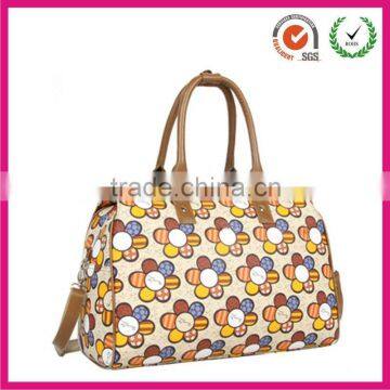 summer fashion full of flower printing luggage bag for sunny girls