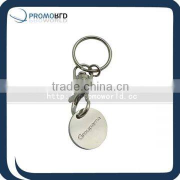 Promotional Metal Keychain Coin Holder With Custom Logo