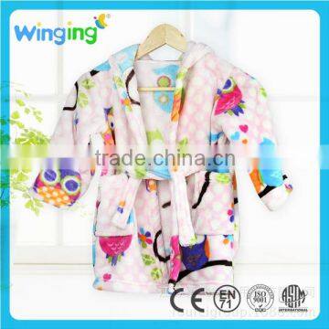 factory bath towel robe for kids fleece robe 2016 New