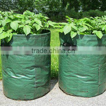 PP/PE Woven Round Garden Herb Planter Bags With Pockets,Herb Planting Grow Bag,Garden Herb Grow Bag photo-4