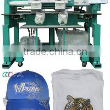 Baseball / Hat 12 Needles Double Head Tubular Embroidery Machine