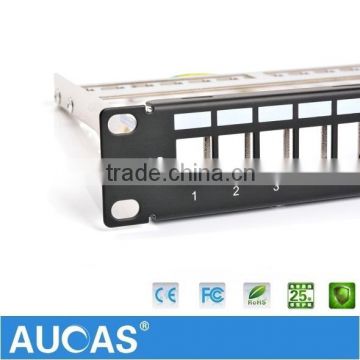 24 Port Wall Mounted Shielded Blank Patch Panel