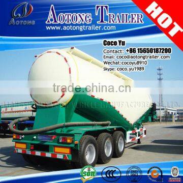 2016 Single Compartment 40 Cubic 3 Axles Powder Material Bulk Cement Tanker Semi Trailer for Sale photo-3