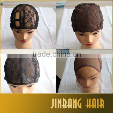 New Premium U Part Wig Caps For Making Wigs Stretch Lace Weaving Cap Adjustable Straps Back High Quality Lace Cap