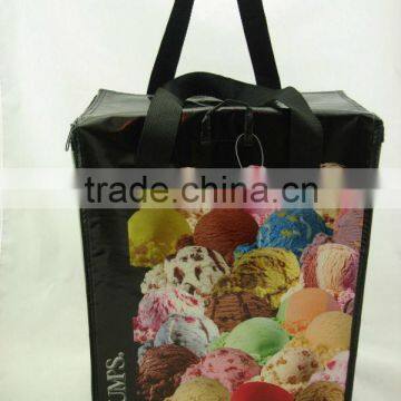 PP Non Woven Recreational High Quality Insulated Cooler Bag With Printing Opp Film Laminated photo-3
