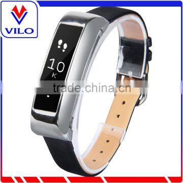 For Fitbit Alta Leather Watch Band Replacement Wristband with Metal Frame