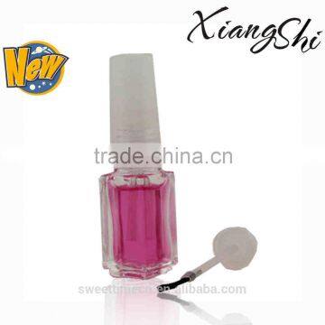 5ml square shape glass gel nail polish bottle with cap and brush