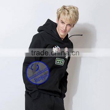Custom 65 Cotton 35 Polyester Hoodie With Embroidered