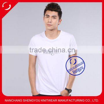 custom 2015 new design mens white printed t shirt design wholesale china