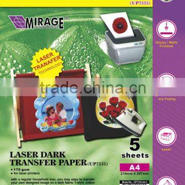 A3 Size Offer Color Plastisol T-Shirt Transfer Paper For Laser photo-5
