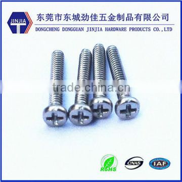 stainless steel phillips pan head screw micro precision screw m1.6