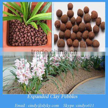 8-16mm expanded clay pebbles in gardening growing media