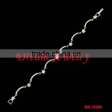 2016 fashion jewelry new silver jewellery tiny bracelet chain ladies fancy items