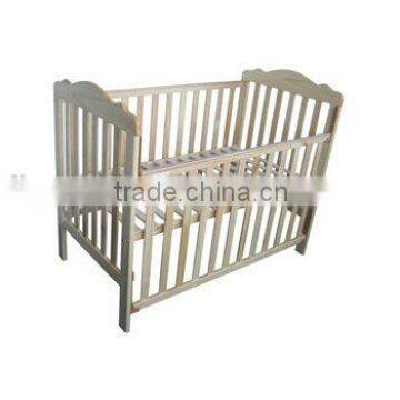 hard wood baby bed