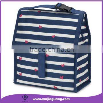 Freezable Foldable Lunch Cooler Bag with Zip Closure