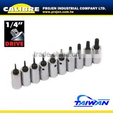 CALIBRE 1/4"Dr 10pc Torx bit set