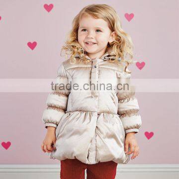 DB2766 dave bella 2015 winter infant coat baby padded jacket girls padded coat girls down coat down jacket