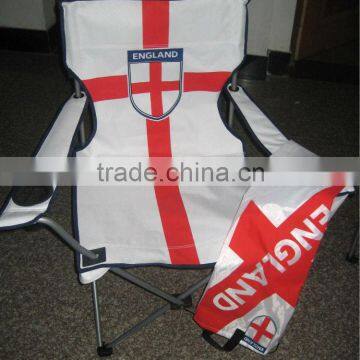 Folding england flag chair