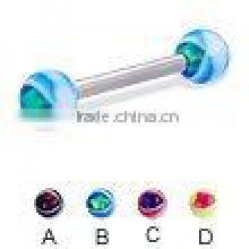 Flexible UV Acrylic tongue rings