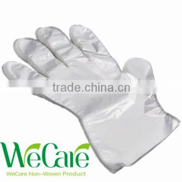 Disposable HDPE/LDPE protective PE gloves for food