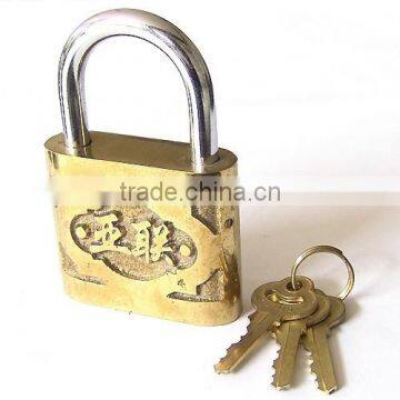 High Security Yalian Brand Golden Colour Safety Cute Cheap Cast iron Padlock