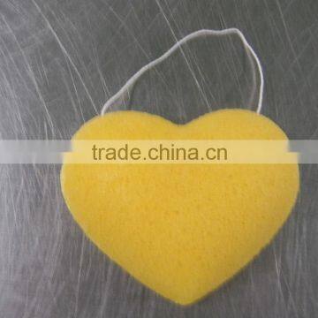 Wholesale Organic Facial Love-type Cleaning Konjac Sponge