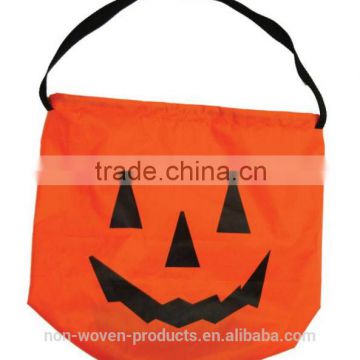 New Trick or Treat Pumpkin Bag folding nylon tote bag with Smiling