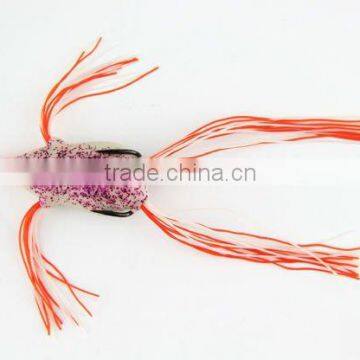 High Quality 5 Colors Flowing Frog Lure Soft Fishing Lure