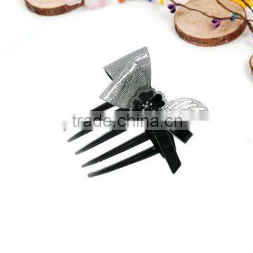 fashion cellulose acetate flowers hair comb for women