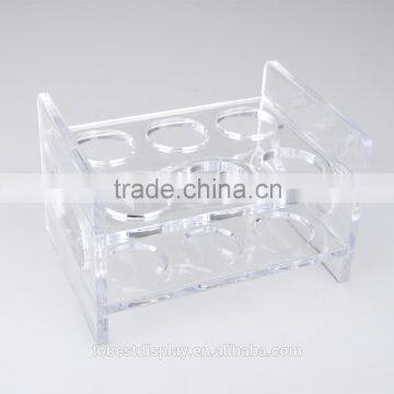 simple clear 6 slots acrylic bullet cup holder manufacturer