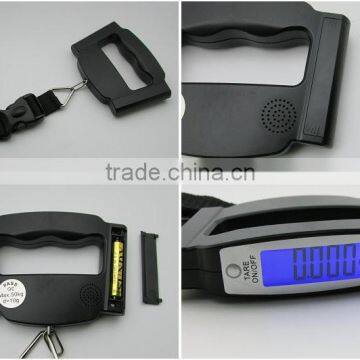 50kg Blue LCD Portable Digital Luggage Scale With Belt or Hook photo-4