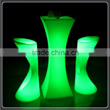 RGB color changeable battery rechargeable glowing event led cocktail table