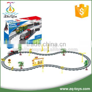 Kids electric plastic railway toy train