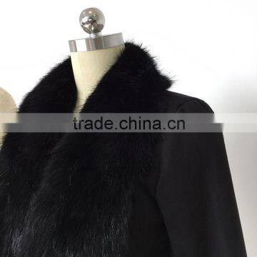 Women Slim Winter Faux Fur Leather Coat 2016 Latest Modern Style