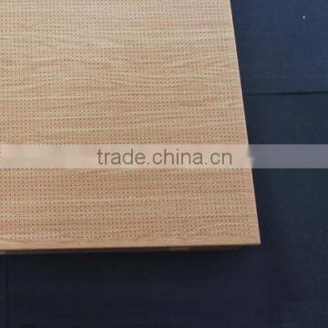 Wood Grain Suspended Aluminum Ceiling Open Frame Ceiling Perforated Clip In Ceiling Tile photo-3