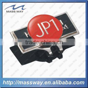 Promotional Round Shape Custom Metal Epoxy Silver Golf Ball Marker Holder photo-4